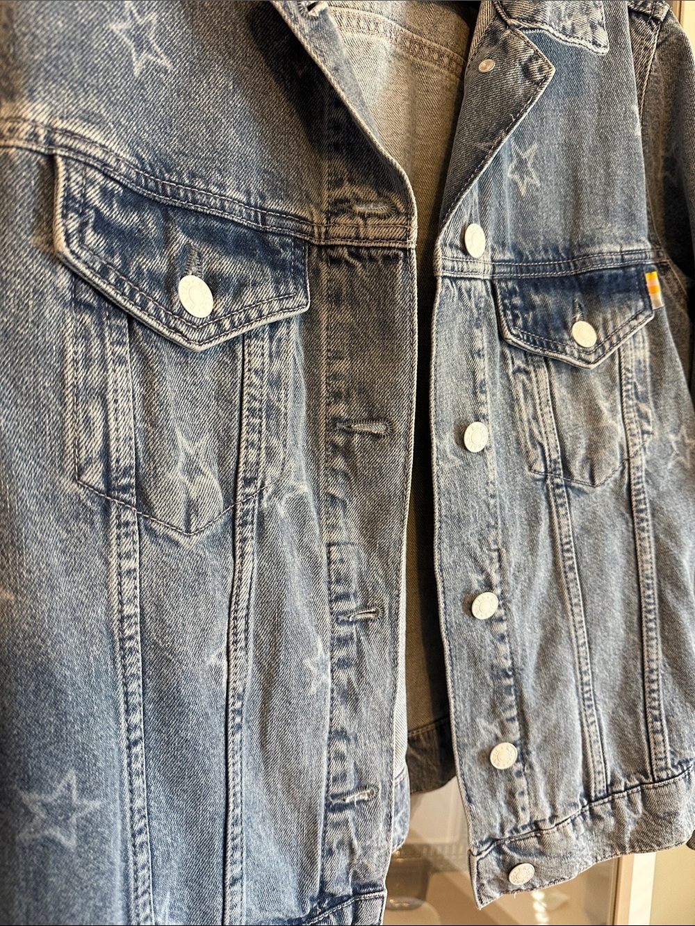 Rails Denim Jacket with Stars size M - Picture 3 of 4
